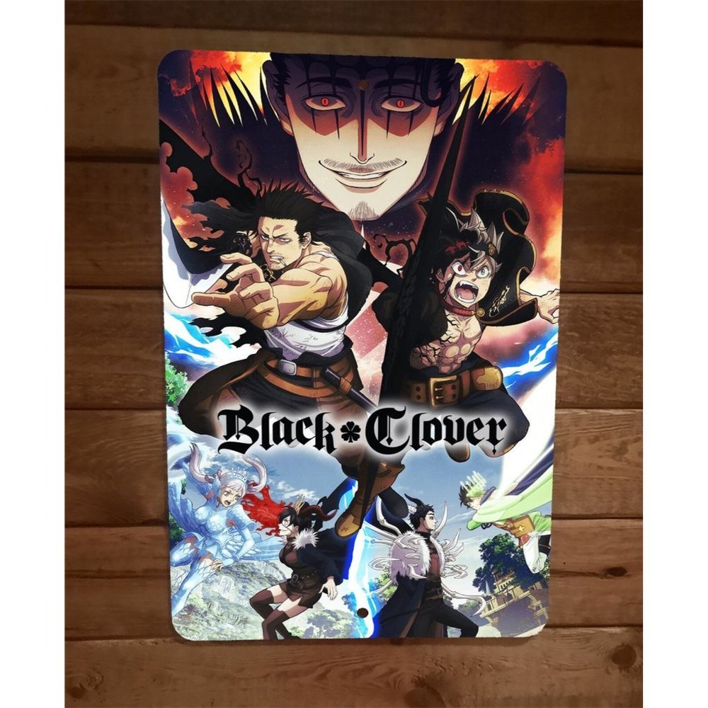 Black Clover Anime 8x12 Metal Wall Sign‎